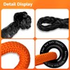 BCJCLTS Long Synthetic Soft Shackle & Winch Recovery Ring Kit,