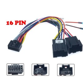 16pin Car Radio Stereo Power Retrofit Wiring Harness for Chevy GMC Buick Silverado Kalos Captiva Aveo Epica Spark Opel (Low Trim Level)