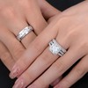 Wuziwen Wedding Wedding Ring Sets for Him and Her Set