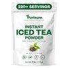 Purisure Unsweetened Instant Black Iced Tea Powder – Made from