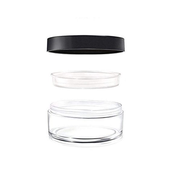1PCS Portable Empty Clear Foundation Make-up Powder Puff Box Case