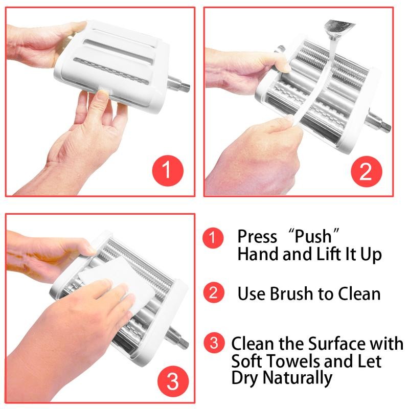 Pasta Maker Attachment for KitchenAid 3-in-1 Set Stand Mixer including
