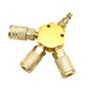 Tnuocke Air Splitter 3-Way Manifold Hex Style with 3 Pieces