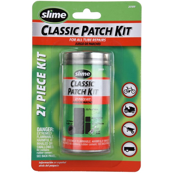 Slime 20189 Tire Repair Kit, Rubber Patches, Classic, 27 Pieces