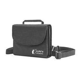 KANI 801531 Filter Case, 3.9 inches (100 mm) Wide Soft Case, For Square Filters, Holds 6 Pieces, Side Storage, Belt Loop, Shoulder Strap Included, Black, Nylon