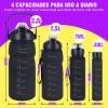 Trixter Botella De Agua Deportiva Alta Calidad 3pzs Pareja Familia