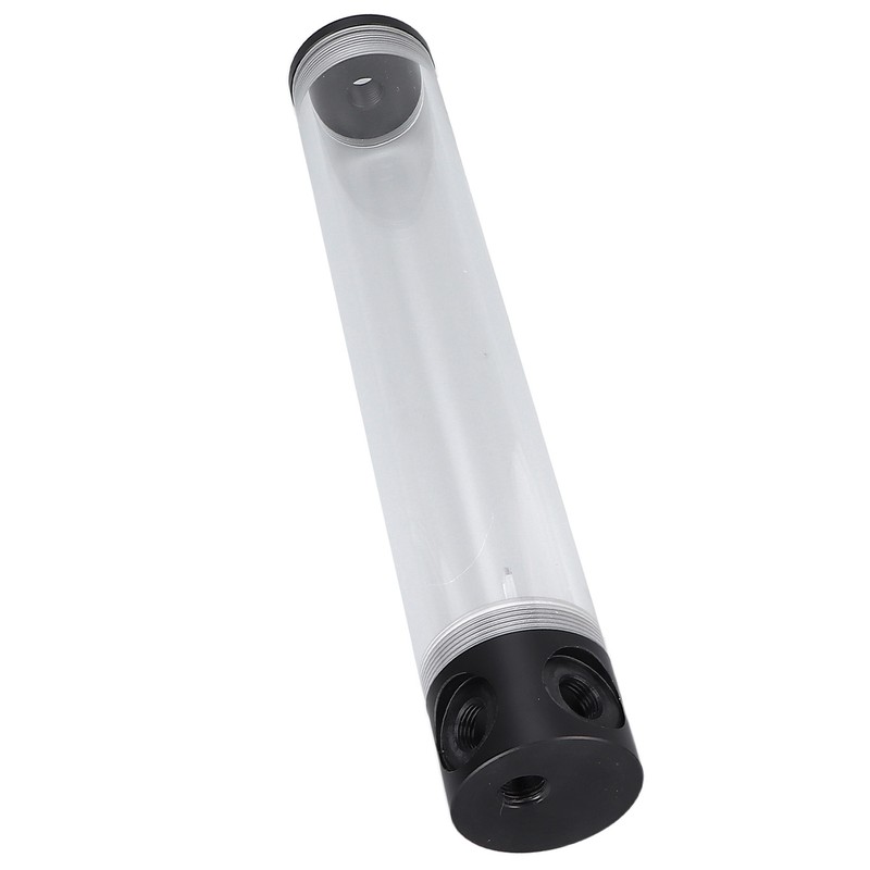 Water Cooling Reservoir 300mm/11.8in Length G1/4in Thread Low Noise Cylindrical