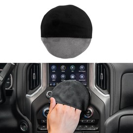 QZTYTY Car Screen Cleaner, Car Cleaning Pads, Vehicle Touchscreen Microfiber Cleaning Cloth, Universal Car Cleaning Wipe Car Accessories Suitable for Vehicle Dashboard LCD Display Interior (Round)