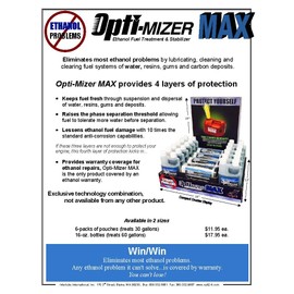 Opti-mizer 61612M 16 fl Oz. Ethanol Fuel Treatment Stabilizer, w/Chamber (1-Pack)