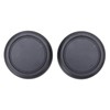 2 x ABS Plastic Lens Caps. Snap on Lens Back