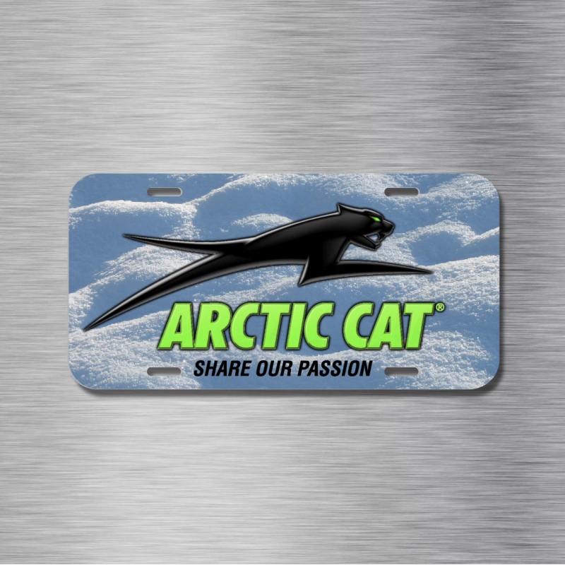 Arctic Cat License Plate Vehicle Auto Tag Snowmobile Snow Sled