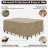 PureFit Patio Furniture Covers, Outdoor Table Furniture Cover Waterproof Rectangle,