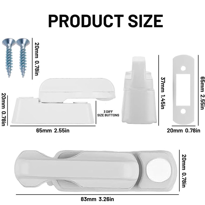 DAJING x2 Sash Jammers - Extra Security Locks for uPVC