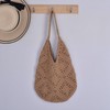 Crochet Tote Bag Knitted Shoulder Tote Bag for Women Soft