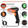 KUIIYER USB Barcode Scanner, 2D QR 1D Bar Code Scanners