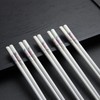 IQCWOOD 5 Pairs Ceramic Chopsticks, Bone China Chinese Reusable Chopsticks