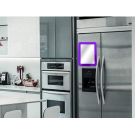 MIHAGUTY Magnetic Locker Mirror,5" x 7" Small Mirrors for Locker with Magnetic Backing,Real Glass Mirrors for School Locker, Bathroom,Workshop Toolbox,Locker Accessory, Office, Home (Hot Pink)