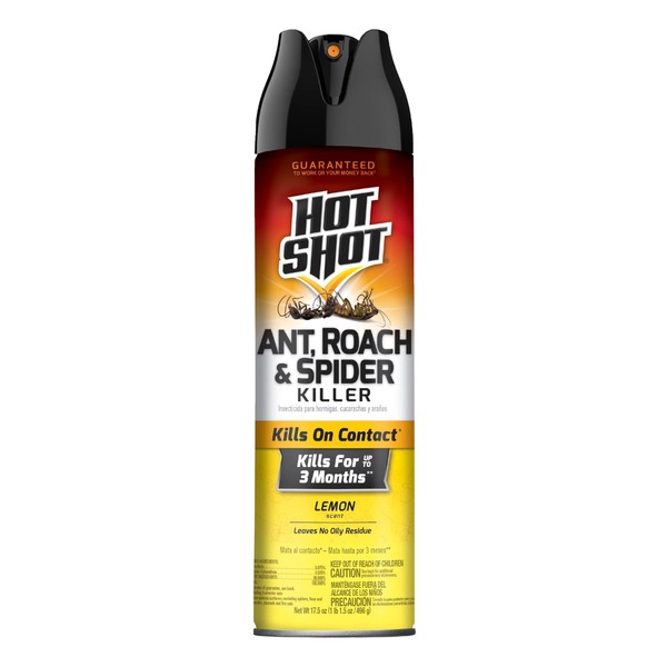 Hot Shot Ant, Roach And Spider Killer, 17.5 Ounces, Lemon