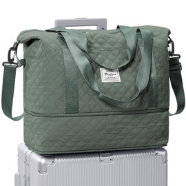 Pakembl Travel Duffle Bag,Shoulder Overnight Weekender Bag for Women,Sport Tole Gym Bag Women,Expandable Duffle Bags Hospital Bag C10