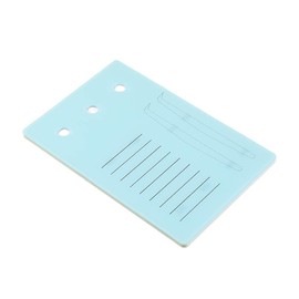 Acrylic Eyelash Extension Pallet, Grafting False Eyelash Organizer Extension Pad Lash Tray Adhesive Glue Tweezers Palette Individual Holder (Blue L)
