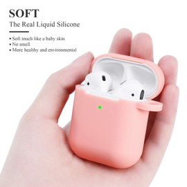 AKABEILA protective case compatible with Airpods [front LED visible and wireless charging]