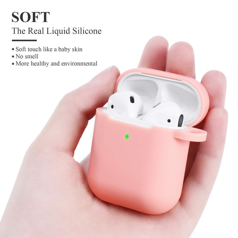 AKABEILA protective case compatible with Airpods [front LED visible and