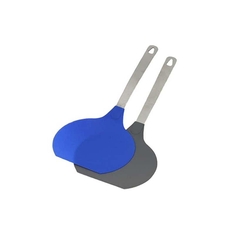 Chef Craft Select Nylon Jumbo Flexible Turner, 14.5 inch, Blue/Gray