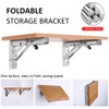 Folding Shelf Brackets, Heavy Duty Stainless Steel Collapsible DIY Wall