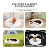 JOYELF Donut Dog Bed Cat Bed for Large Dogs, Calming