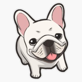 French Bulldog Sticker Decal Vinyl Bumper Stickers Waterproof 5"