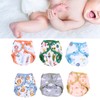 6pcs Baby Cloth Diaper Newborn Cute Pattern Waterproof Adjustable Breathable