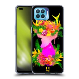 Head Case Designs Tropical So Deerly Soft Gel Handyhülle Hülle kompatibel mit Oppo Reno4 Lite