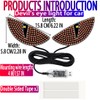 2 Pcs Eyes Light,Half-Devil's Eye Light Car Light,Devil Eyes Light