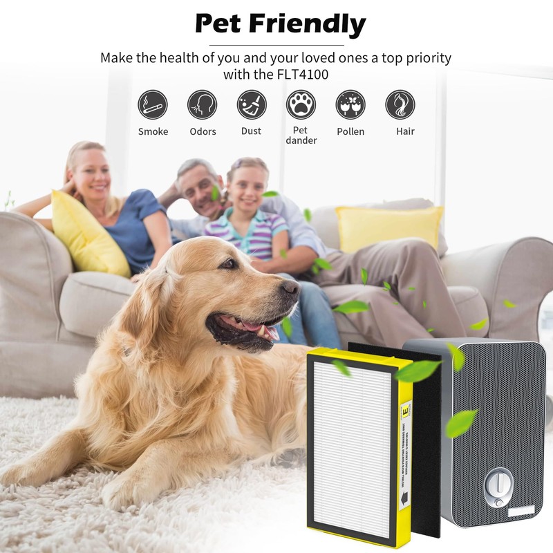 VALZONE 4 Pack FLT4100 HEPA Replacement Filter Size E Compatible