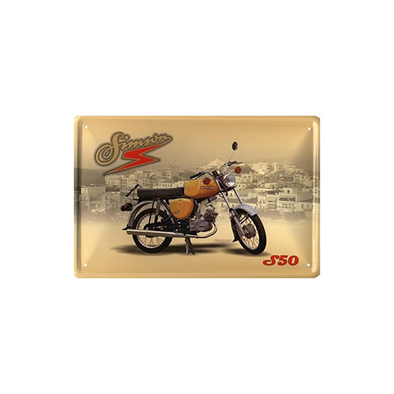 Geschenkeparadies 24 Tin Sign 20 x 30 cm Simson S50