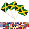 JBCD Jamaica Toothpick Flag Jamaican Mini Small Cupcake Topper Flags,