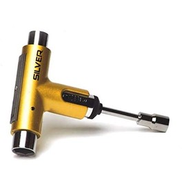 Silver Premium All-In-One Multi-Function Ratchet Skate Tool One Size Yellow