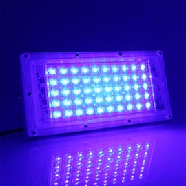 MODOAO Outdoor Floodlights, 50W 4800lm Blue LED Outdoor Light IP66 Waterproof Outdoor Flood Light for Yard Garden Garage Lawn Yard