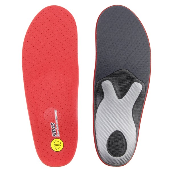 SIDAS Winter Plus Pro 20110363 Insoles for Skiing and Snowboarding, L, Red, Size L, 10.6 - 11.0 inches (27.0 - 28.0 cm)