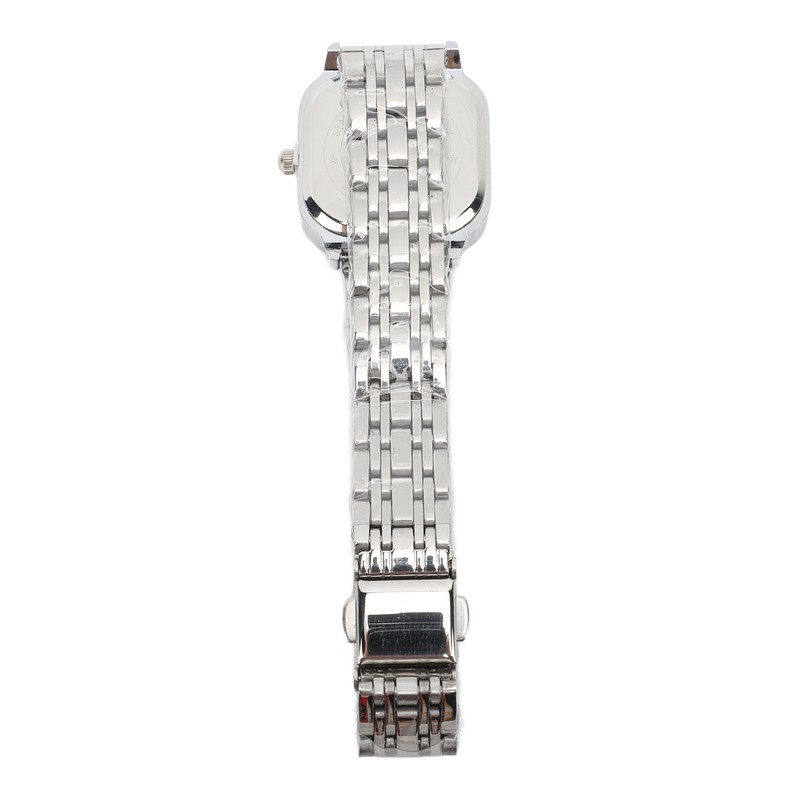 Women Quartz Watch Alloy Steel Strap Stylish Waterproof Ladies Square
