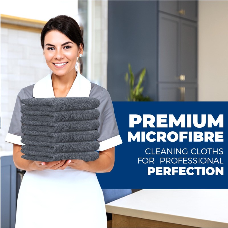Towelogy® Ultra Thick Microfibre Cloths 500GSM Super Absorbent Large Microfibre