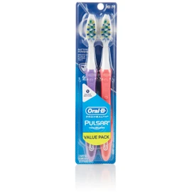 Oral-B Pulsar Medium Bristle Toothbrush Twin Pack