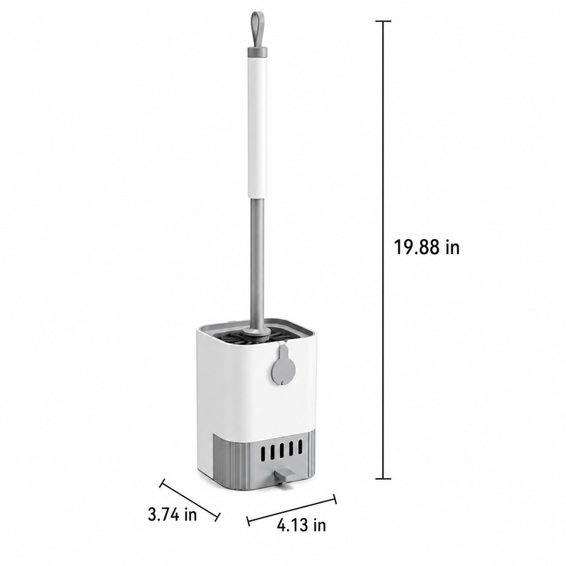 Wall Mounted Toilet Brush Set for Bathroom Cleaning – Flexible