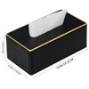 Tissue Box Cover Rectangular PU Leather Facial Tissue Dispenser Box