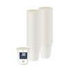 BenBow Disposable Sugar Cane Cups, White, 250 ml x 50