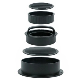 Hamburger Press Set Make Perfect Shapes with Non-Stick Patty Maker, Perfect for Delicious Burgers and Baby Rice Balls (with Wax Paper)