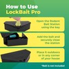 LockBait Pro Mouse Bait Stations | 12-Pack Mouse Bait Box