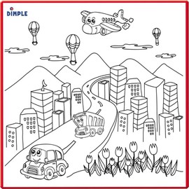 Dimple Toy Playset (Coloring Mat)