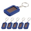 MODOAO Solar LED Keychain Flashlight 5 Pack Portable Small Pocket