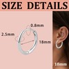Mochity 4 Pairs of Earrings Gold Women's Hypoallergenic Hoop Earrings